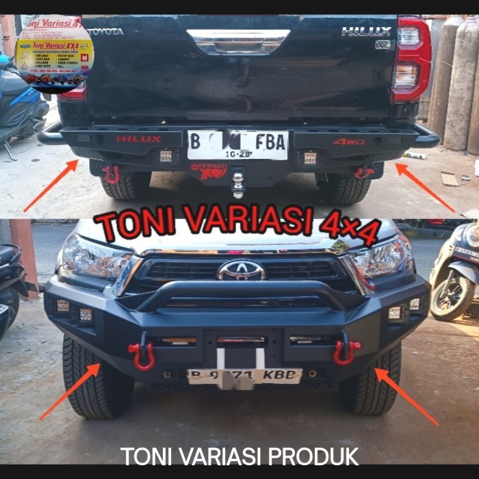 Paket Bumper Bemper Depan Belakang Double Cabin Hilux Rocco