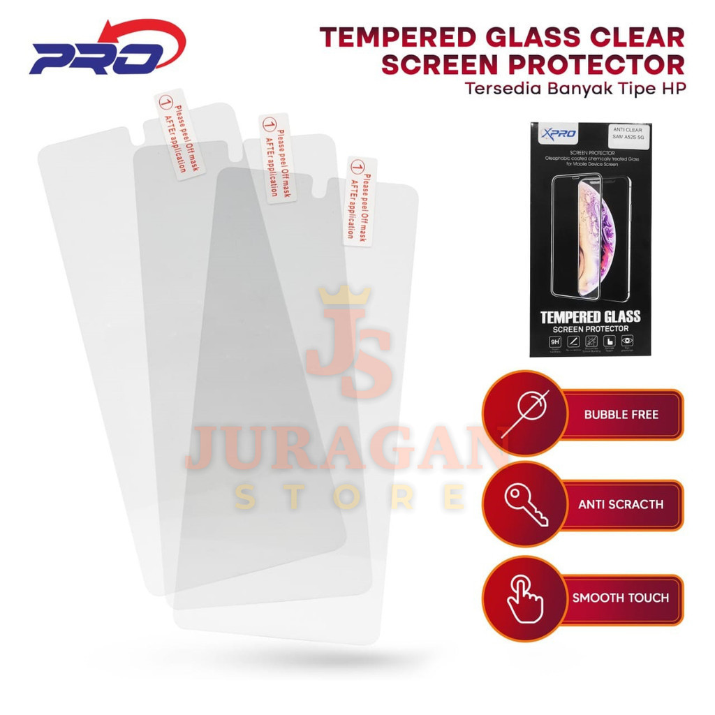 X-PRO TEMPERED GLASS BENING OPPO RENO 5/5F/X7/X7 PRO/A74 4G/A95 4G/A94/F10/F19 PRO