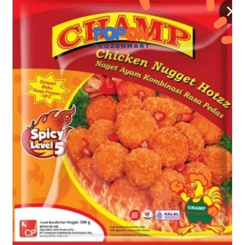 

NAGET PEDAS CHAMP NUGGET HOTZZ 500GR