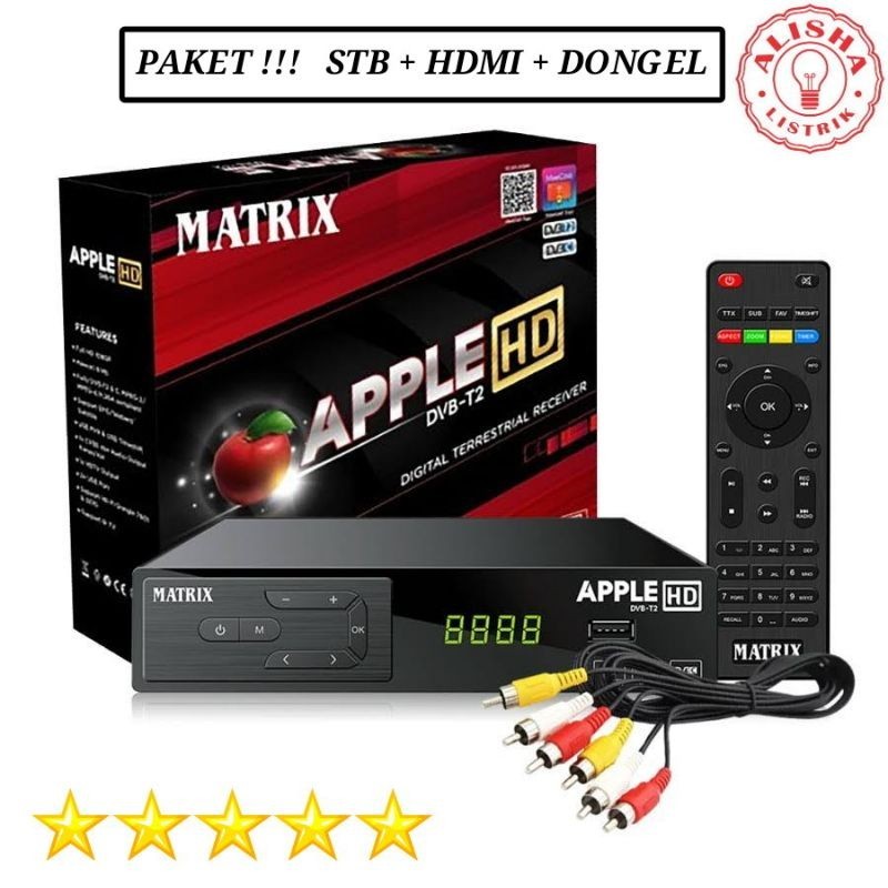 Set Top Box TV Digital Matrix Apple HD