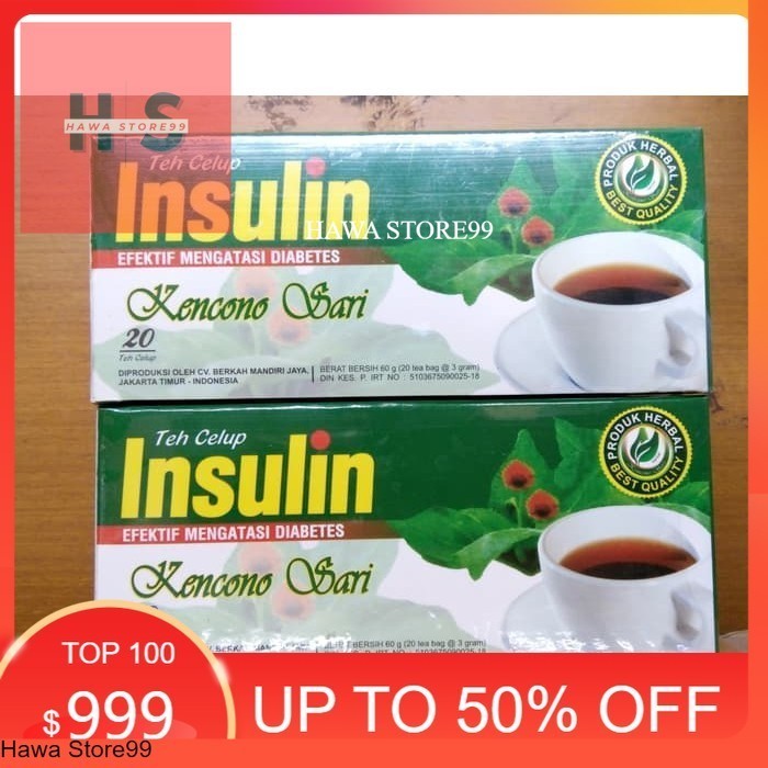 

Teh Celup Insulin obat herbal diabet / diabetes / kencing manis Asli