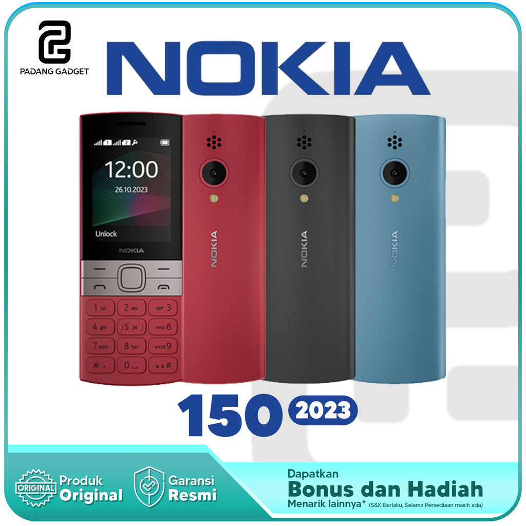 Handphone Nokia 150 (2023) Hp Jadul New Dual Sim Original Garansi Resmi