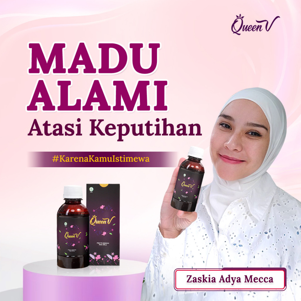 

Madu Penghilang Keputihan Bau Tak Sedap - Queen V - HALAL MUI & BPOM