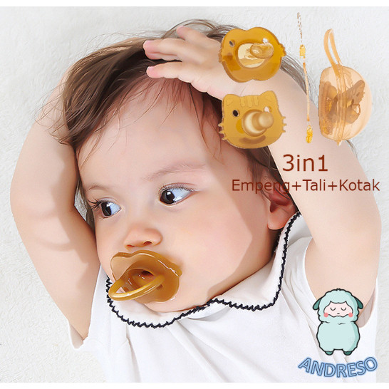 Dot Empeng Bayi Newborn / Empeng Bayi Silikon Lembut / Kompeng Bayi 0~6 Bulan