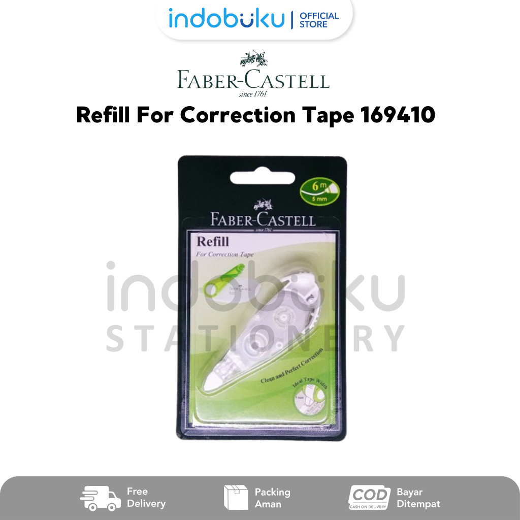 

Refill For Correction Tape Faber-Castell 5mm x 6m 169410