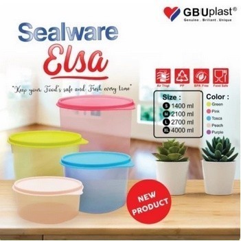 PROMO SEALWARE ELSA LARGE 2.700 ML TOPLES BULAT TOPLES MAKANAN