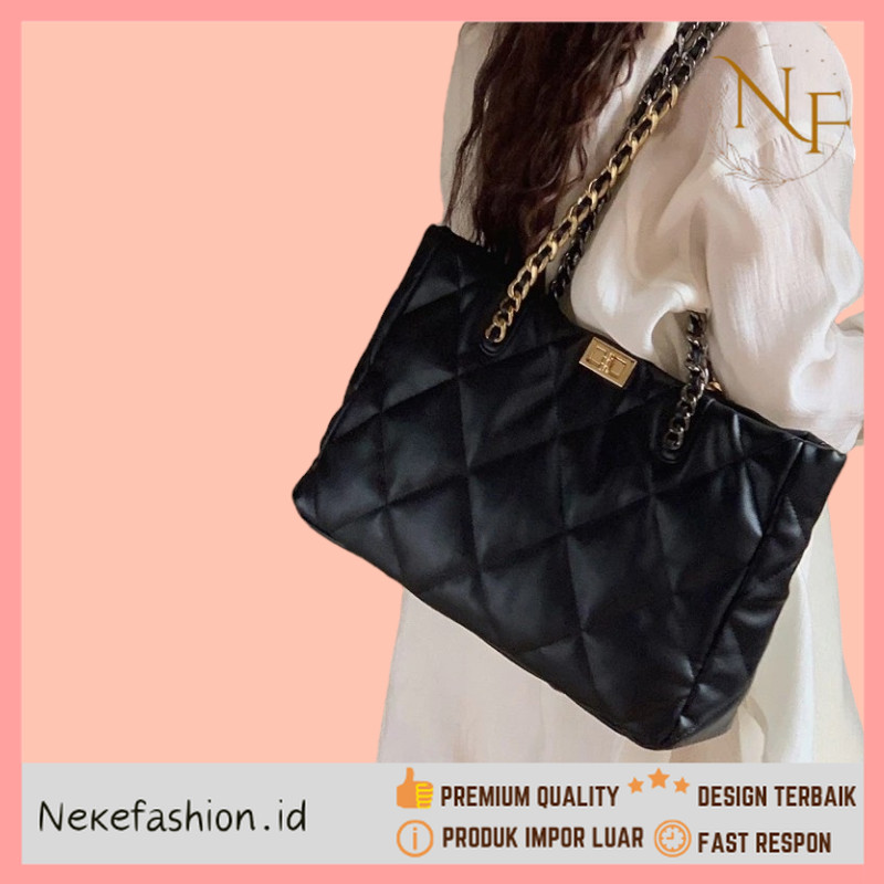 NEKE FASHION Premium Kualitas - Tas Bahu Wanita Tas Wanita Besar Tas Cewek Besar Tas Wanita Rantai T