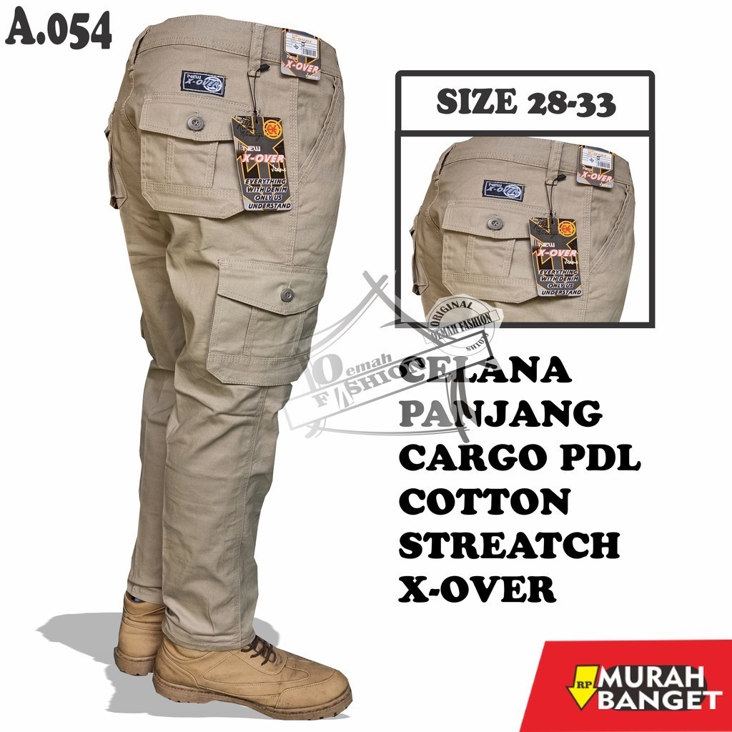 Joggerhit Terbaru- CELANA PANJANG CARGO KEMPOL PDL STREATCH X-OVER