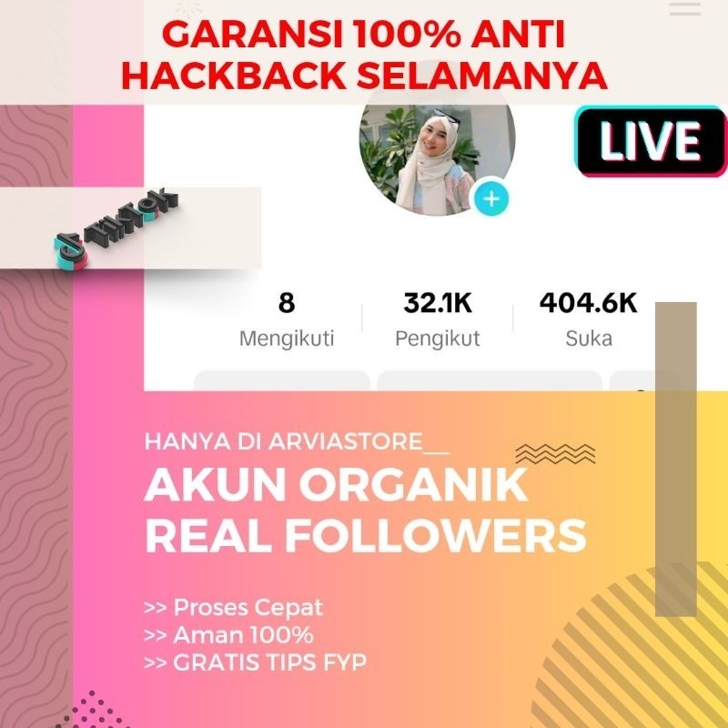 JUAL AKUN TIKTOK | AKUN TIKTOK PENGIKUT AKTIF HASIL FYP BISA LIVE TERMURAH