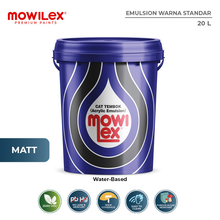 [CLEARANCE SALE] Mowilex Emulsion Cat Tembok Interior - 20 Liter
