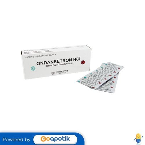 Ondansetron Hydrochloride Dihydrate Novapharin 4 Mg Box 100 Tablet