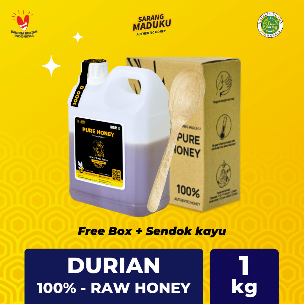 

Sarang Maduku - Madu Durian Asli Murni 100% Raw Honey 1Kg Obat Kolesterol Lemak - Semarang