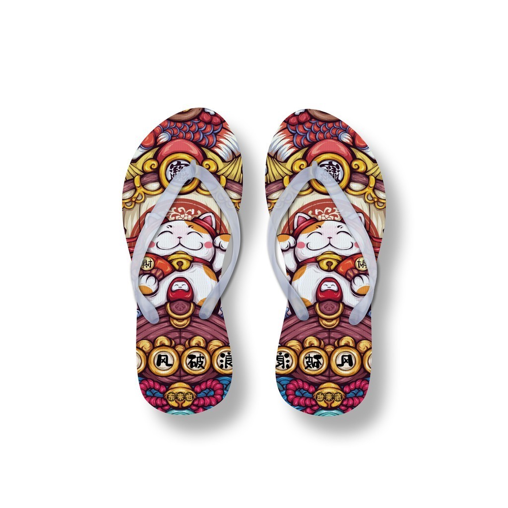 ❣️Promo❣️ Sandal Jepit Wanita Dewasa Kucing Neko Neko ❣️