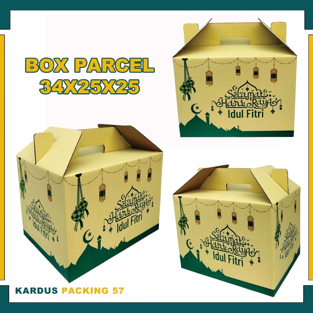 

Box Parcel 34x25x25 cm (Jinjing) Kardus/Karton Polos/Box hampers/parcel//lebaran/iedmubarak
