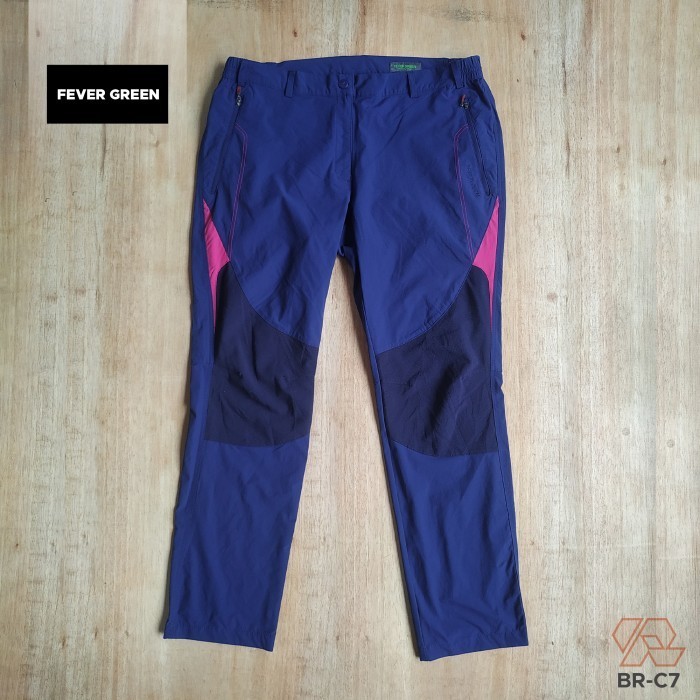 celana gunung wanita Fever green warna blue size 38