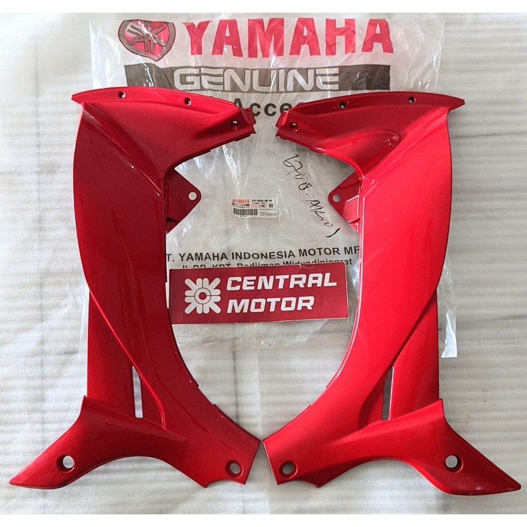 COVER BODY TEBENG SAYAP LEGSIL LEGSHIELD TENGAH MERAH METALIK MARON JUPITER Z ORIGINAL YAMAHA 5TP-F8