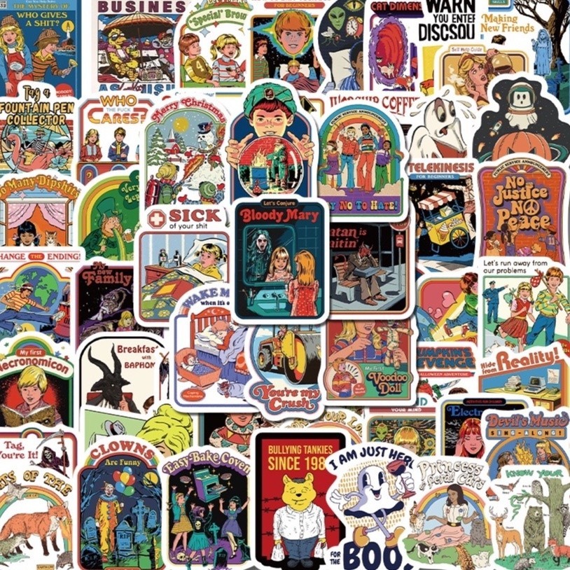 

PROMO25pcs Stiker Motif Hantu Gaya Retro Anti Air Untuk Dekorasi notebook / Gelas Air hello.nuza