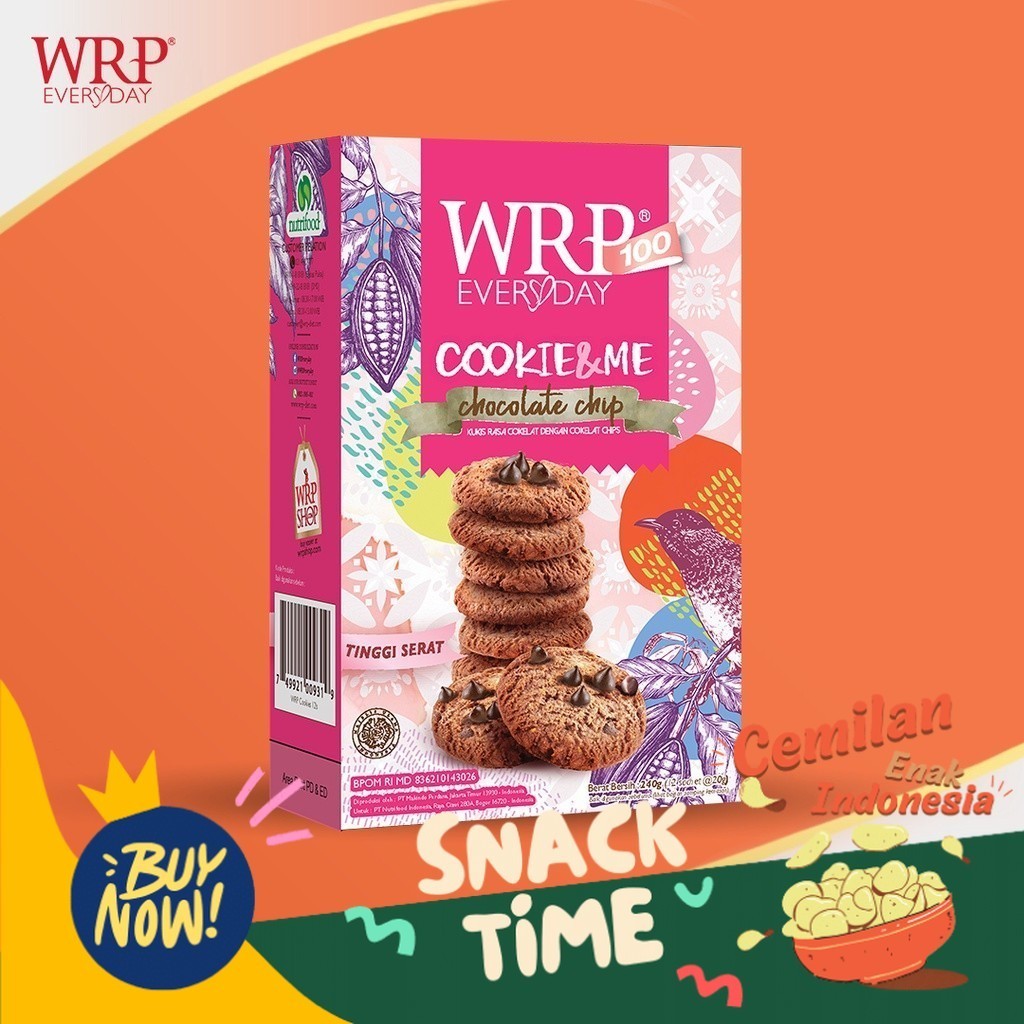 

Special Diskon WRP Cookies Everyday Cookie & Me 240g - Camilan Sehat Rendah Kalori