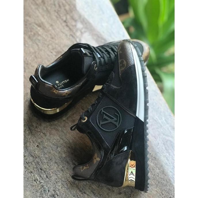 Sepatu LV Louis Vuitton Run Away Sneaker Monogram Asli Ori Authentic