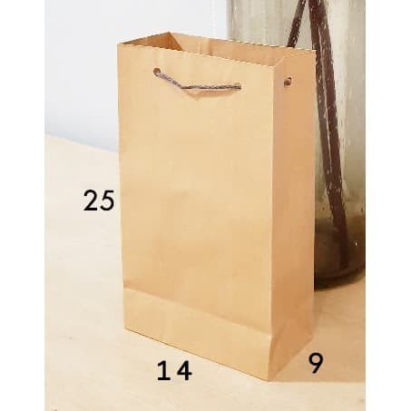 

paper bag paperbag tas kertas polos souvenir wafer coklat goodie bag