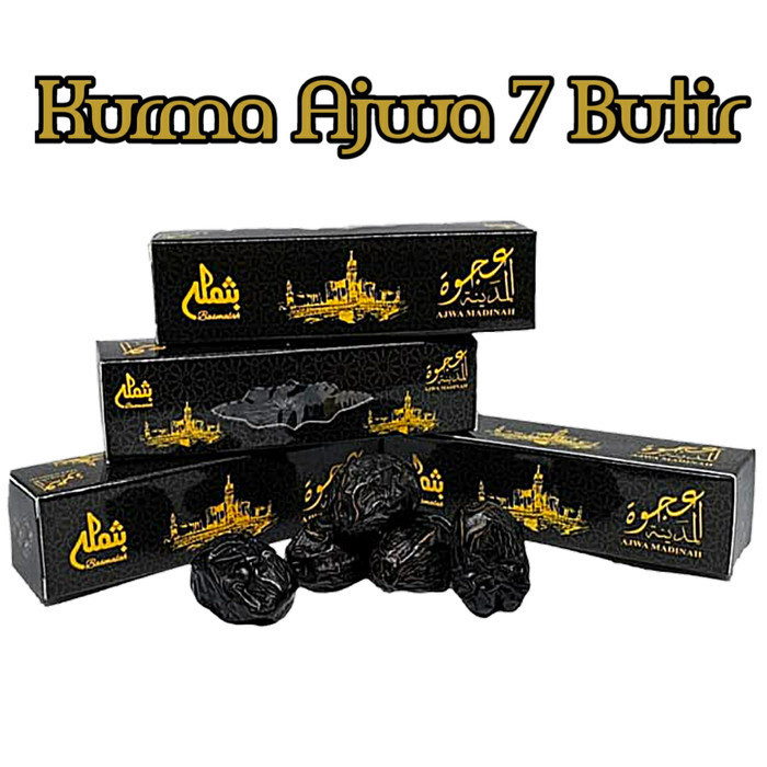 

KURMA AJWA 7 BUTIR/KURMA SUNAH/KURMA NABI - 3 BUTIR