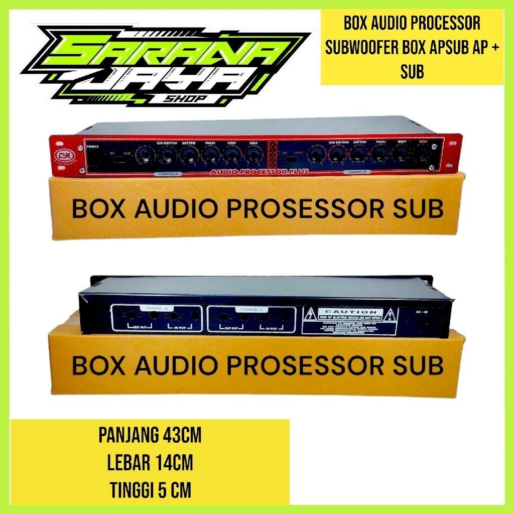 BOX AUDIO PROCESSOR SUBWOOFER box apsub AP + SUB Mixer Amplifier