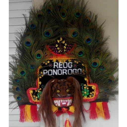 REOG MINI HIASAN MAINAN ANAK 60CM / REYOG / PONOROGO / ASLI / GANONG / JARANAN