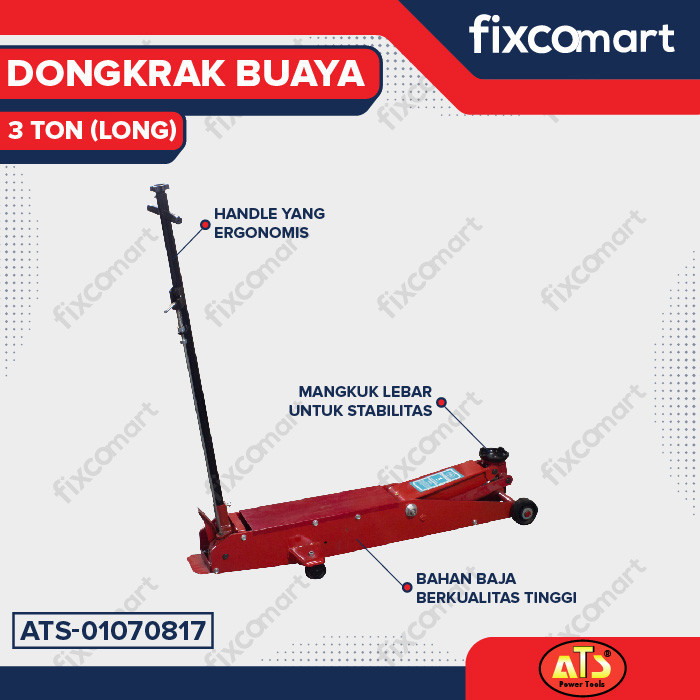 DONGKRAK BUAYA PANJANG ATS 3 TON  -  DONGKRAK MOBIL