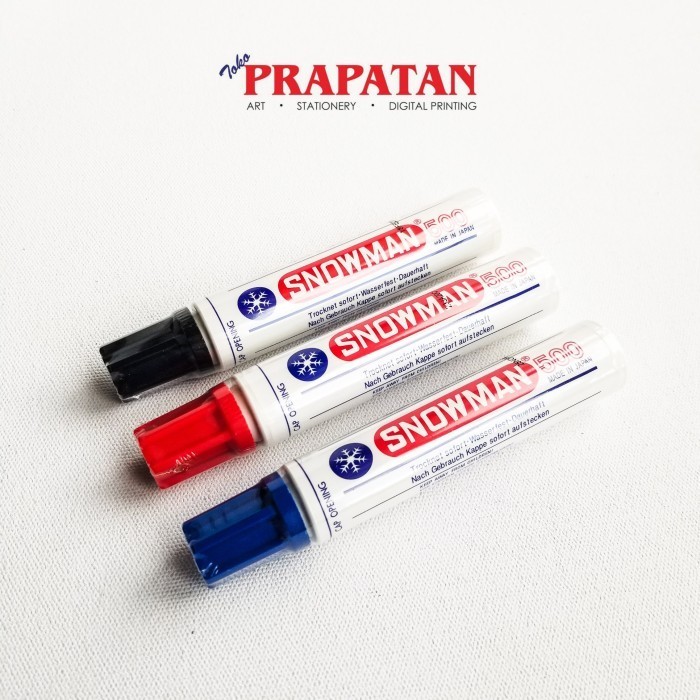 

Spidol Permanen Snowman 500 / Snowman Permanent Marker - Merah -YY41