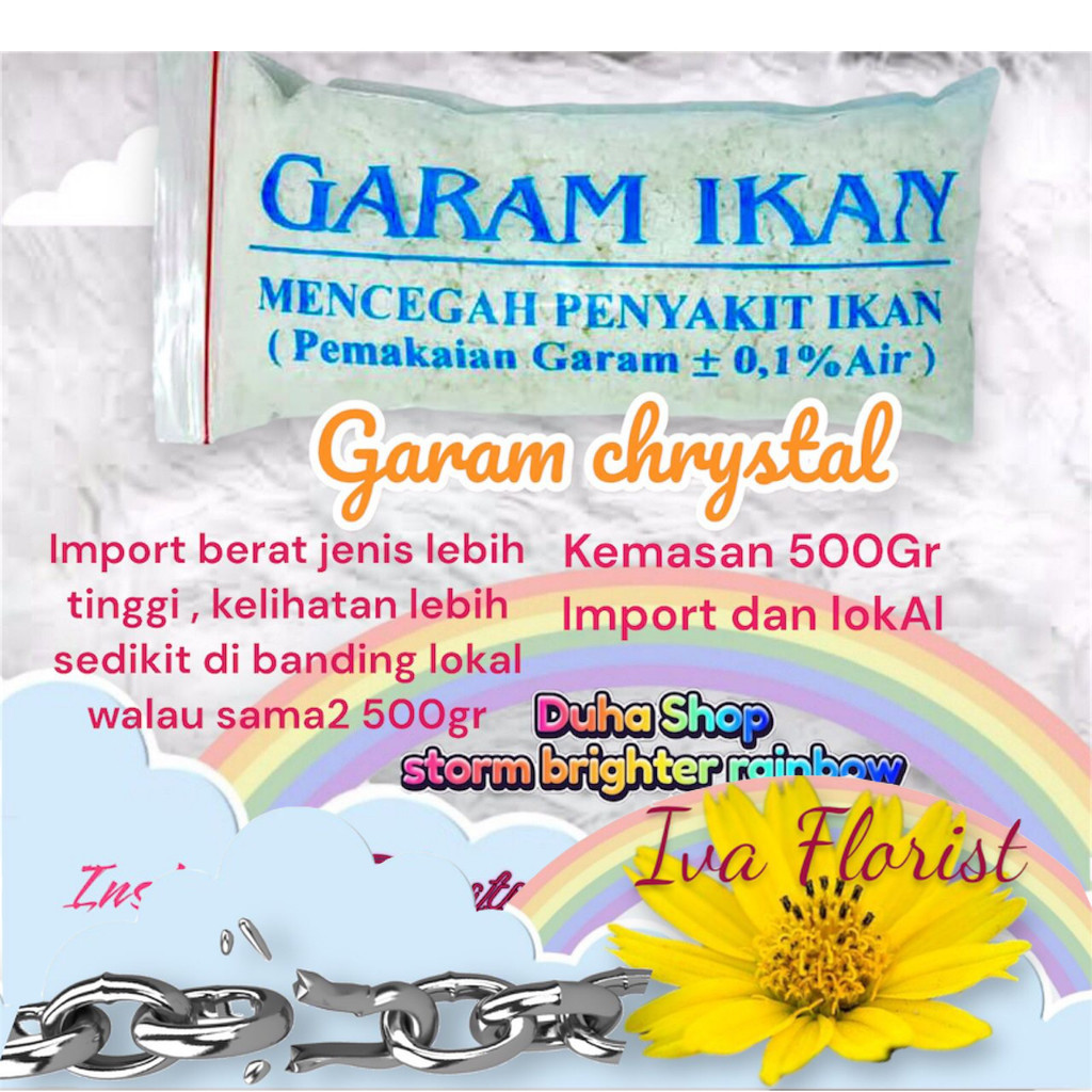 Garam kristal ikan hias 500gram 500 gram setengah kilo