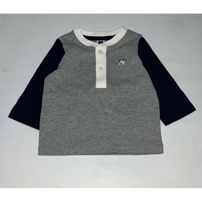 BAJU KAOS BAYI TSHIRT JANIE AND JACK SIMPLY GREY NAVY ANAK LAKI LAKI