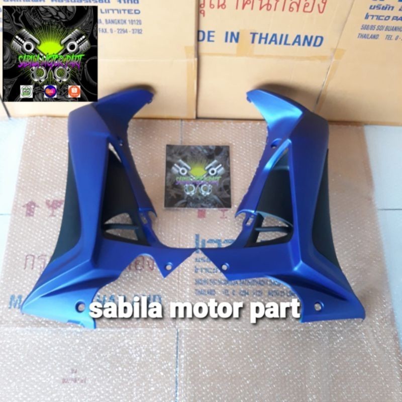 Cover Sayap Full Set Honda Supra X125 R Atau Batman Warna Biru Doft Merah Doft Hitam Doft