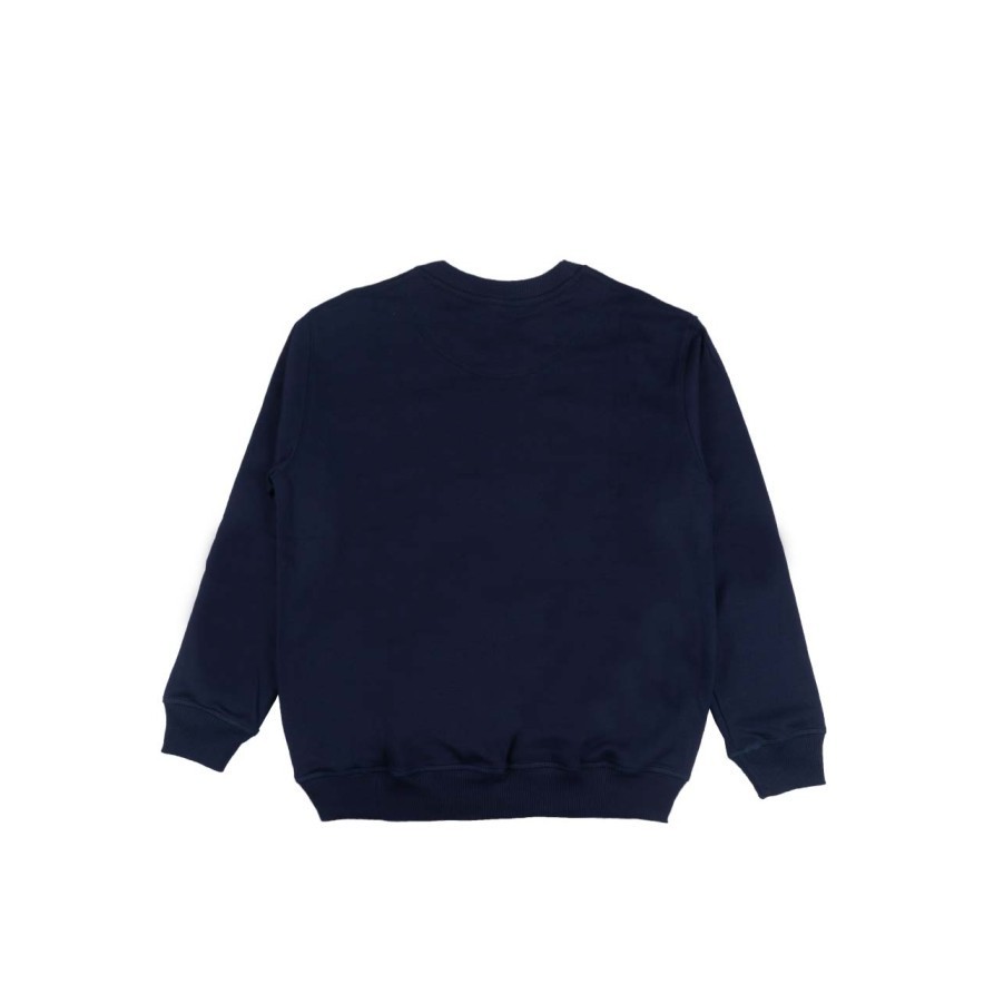 Reclays Sweater Pria SAVE THE HUMAN CREWNECK Biru Navy - S