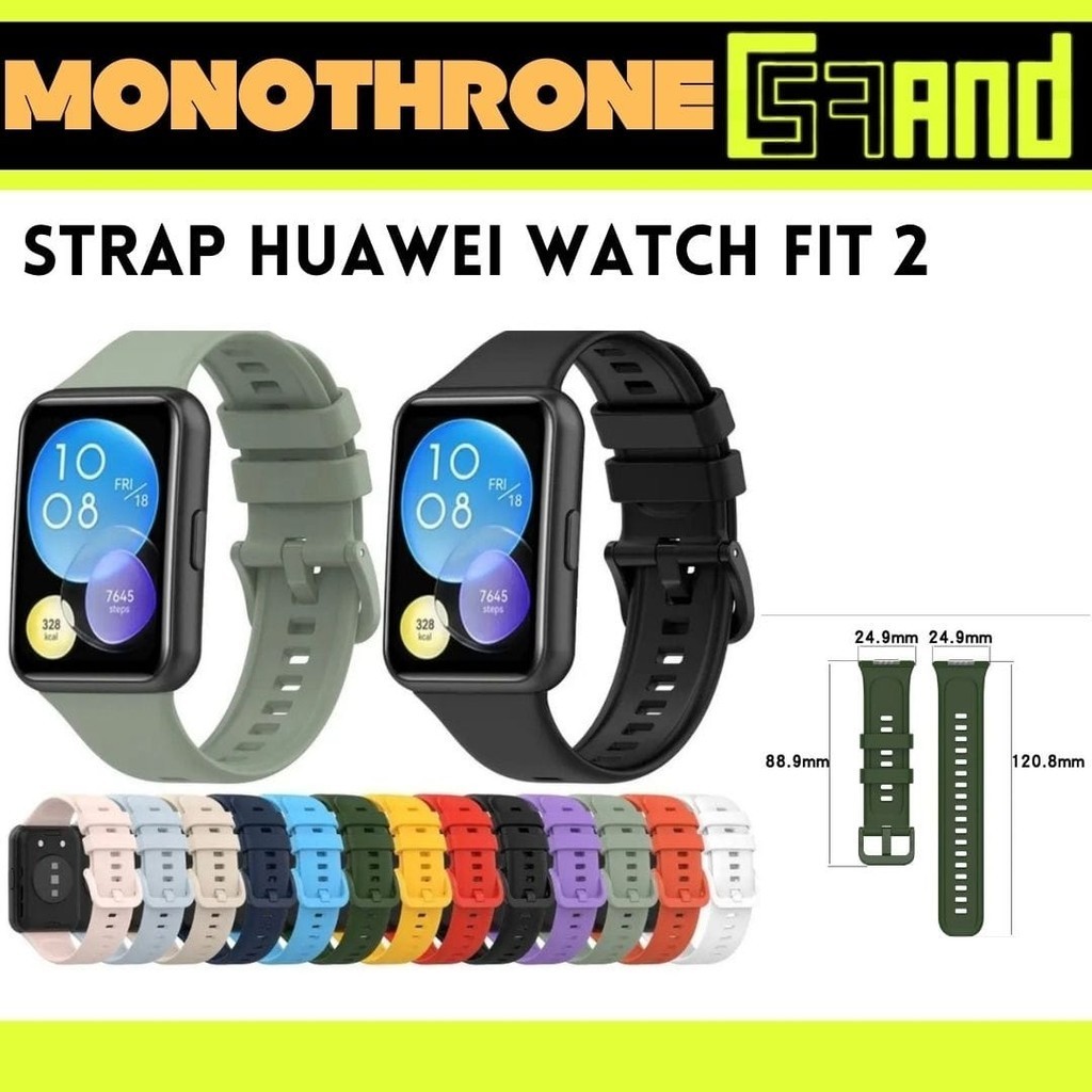 Strap Huawei Watch Fit 2 Silicone Strap Tali Watch Band Huawei Fit 2
