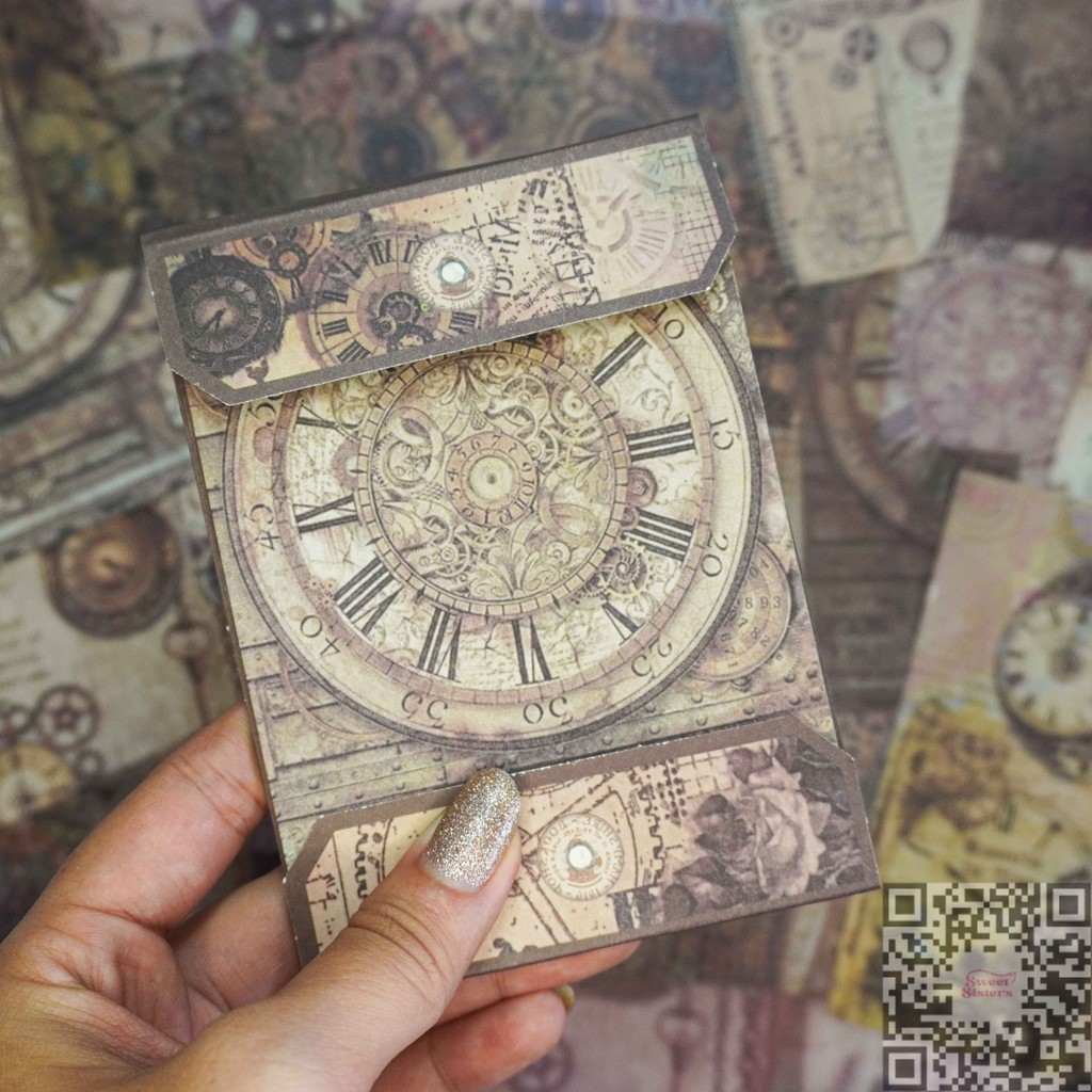 

[20 Lembar/Pack] Material Paper Gear Series 20 Lembar DIY Scrapbook Vintage Journal