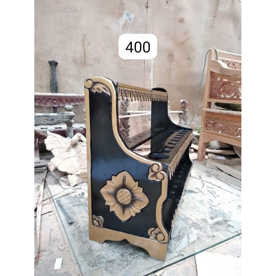 

termurah jagrak keris kembang ceplok sunggingan black gold jati finish murah