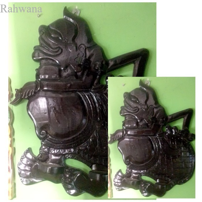 

koleksi pajangan Blawong keris semar kayu jati antik