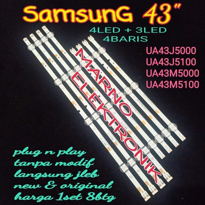 BL BACKLIGHT LED TV SAMSUNG UA43M5100AK UA 43M5100 AK UA43M5100 AK -BB12