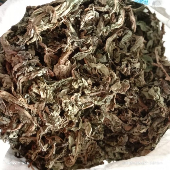 

BUBUK DAUN PEPAYA KERING HIJAU 1 KG Herbal Free Stiker PIRT Random