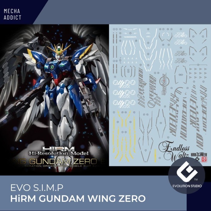 Water Slide Decal HiRM Gundam Wing Zero EW by EVO SIMP