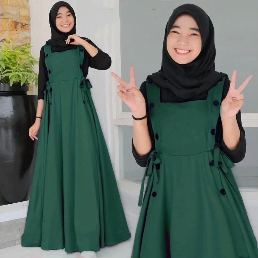 BAJU ANAK PEREMPUAN NAOMI OVERALL KIDS MC BAHAN TOYOBO GAMIS OVERALL ANAK REMAJA TANGGUNG 10 11 12 T