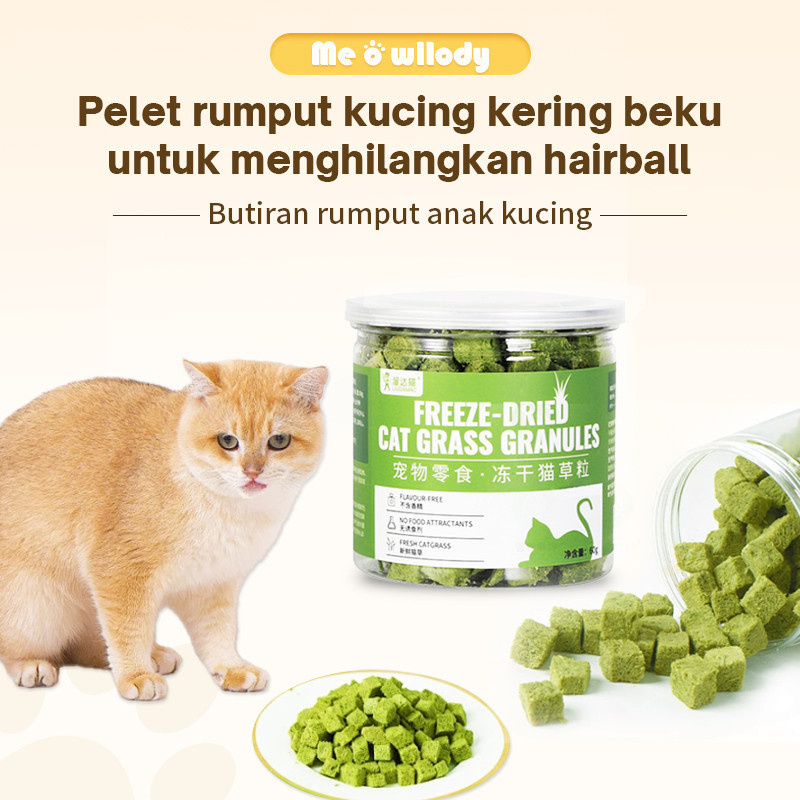 Rumput Beku Kering Snak Kucing Snack Kucing Murah Camilan Hewan Peliharaan Beku Kering Makanan Kucin