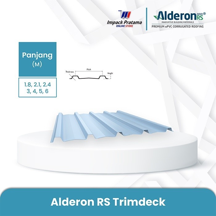 Atap UPVC ALDERON Single Layer RS TRIMDEK