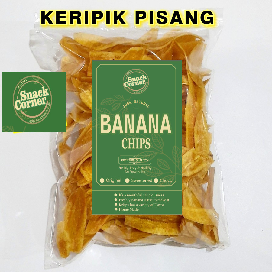 

Keripik Pisang Original Gurih 170 Gram gurih enak renyah oleh-oleh khas