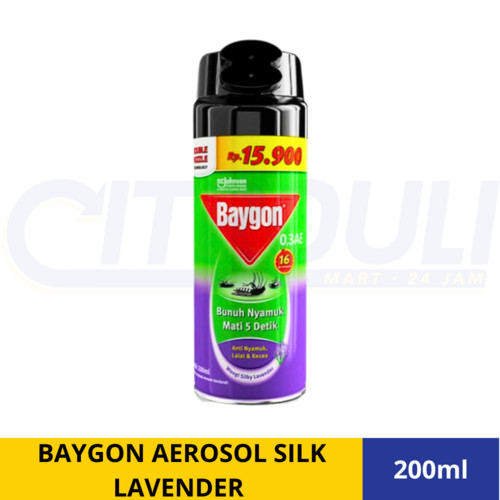 BAYGON AEROSOL SILK LAVENDER 200ml