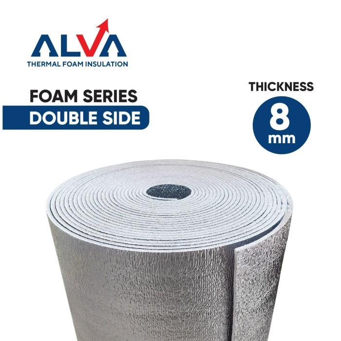 ALUMINIUM FOIL ATAP Foam Double Side 8mm