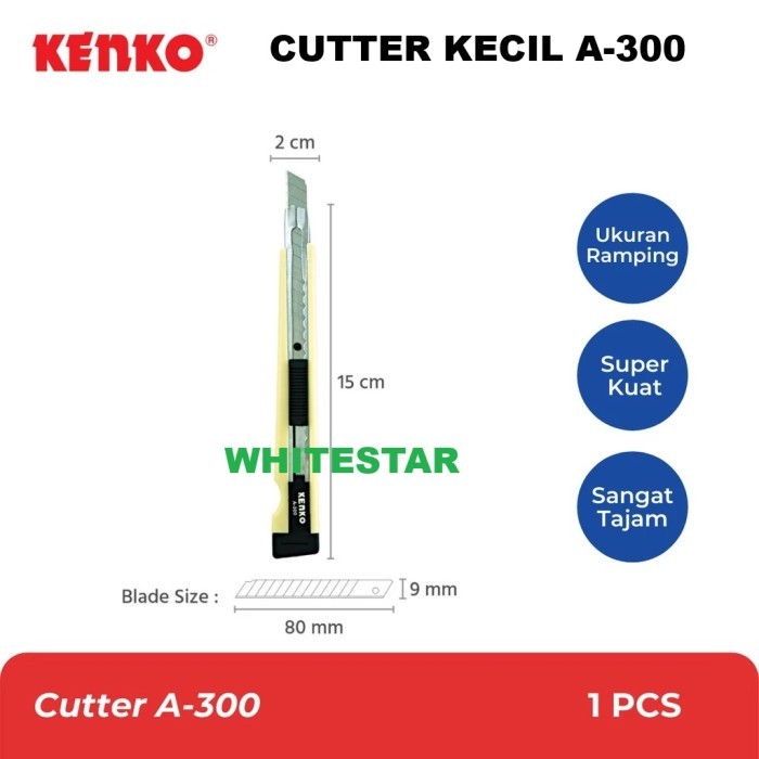 

pisau cutter / pemotong / silet kecil kenko a-300