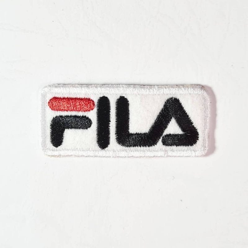 Bordir patch logo branded puma, fila, reebox, adidas, jeep