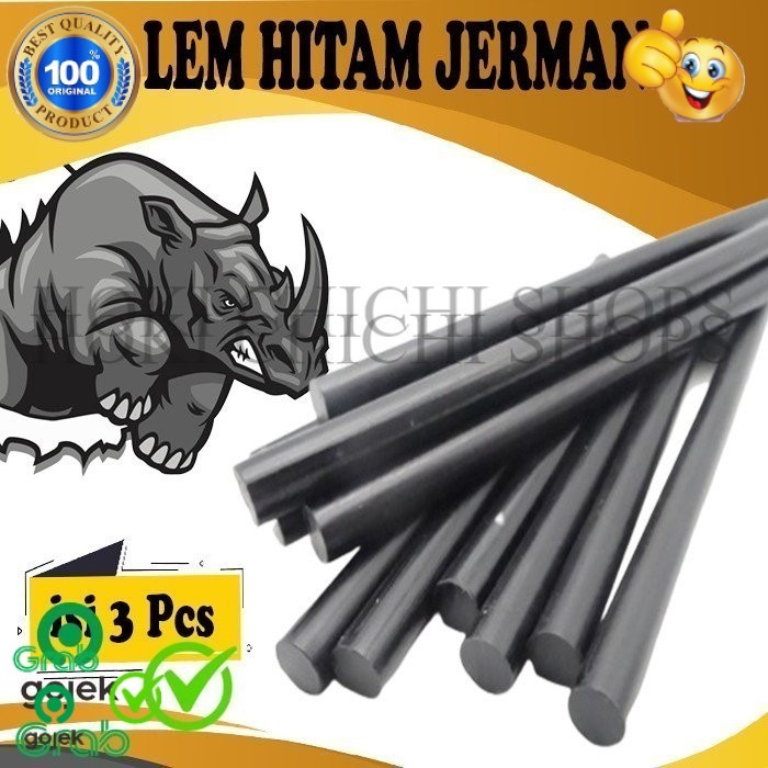 

Lem Bakar Hitam German Kuat Anti Bocor Lem Tembak Glue Gun ORIGINAL CC