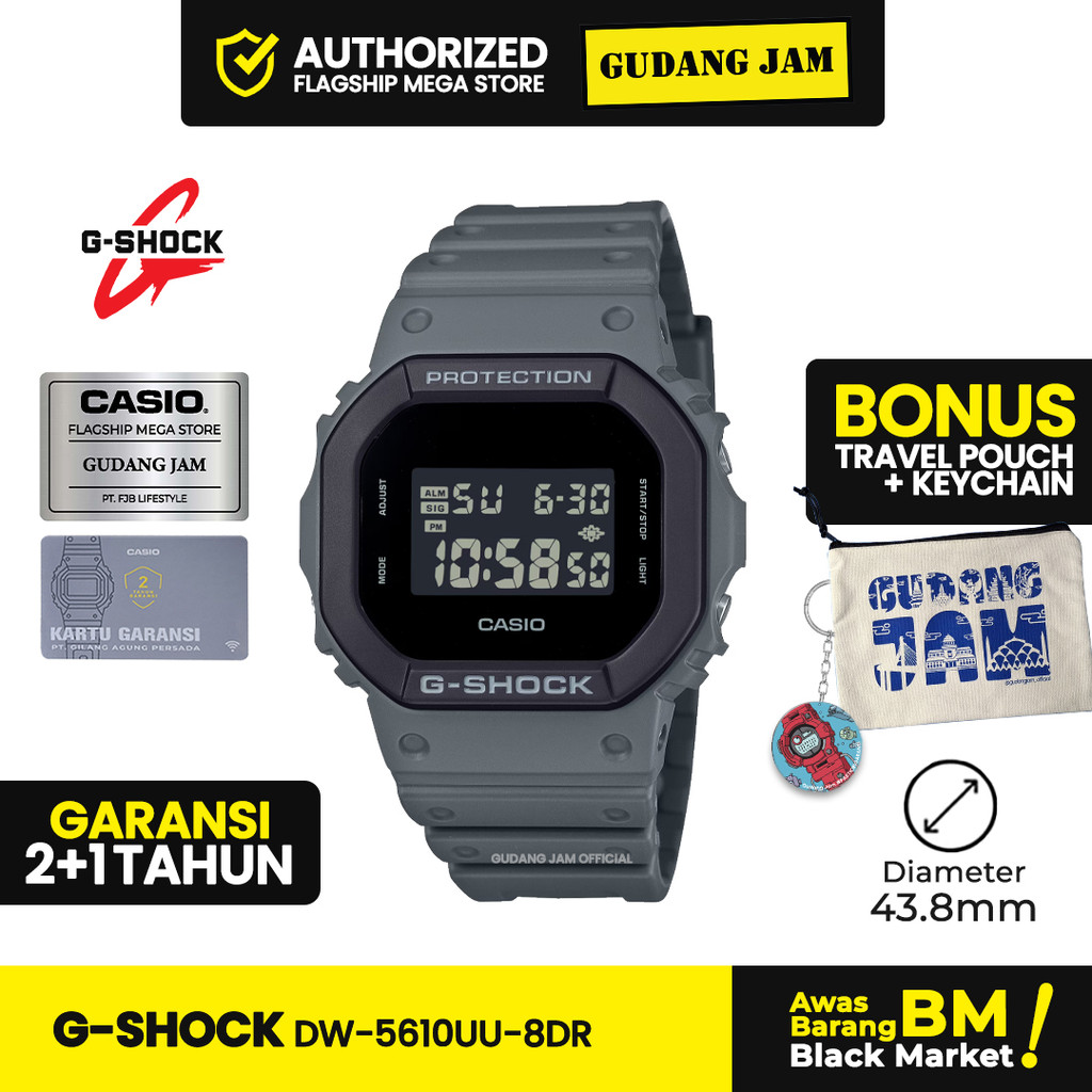 Jam Tangan G-Shock DW-5610UU-8DR DW-5610UU-8 DW-5610UU DW5610UU DW 5610UU Digital